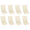 vidaXL Garden Chair Set of 8 Grey