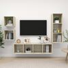 vidaXL TV Cabinet Set Sonoma oak Engineered wood Medium TV Cabinet Set