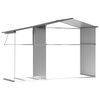 vidaXL Garden Shed Gray Galvanized Steel 109.1x75.8x70.5 in Garden Shed