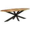 vidaXL Dining Table Varied colors from reclaimed wood Solid reclaimed wood