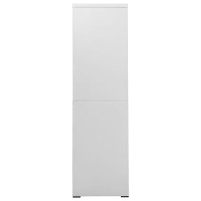 vidaXL Filing Cabinet Light Gray 35.4"x18.1"x64.6" Steel