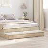 vidaXL Bed Drawers Sonoma Oak 59.06 x 14.37 x 6.50 in Engineered Wood