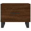 vidaXL Coffee Table Set of 2 Brown Oak Engineered Wood, Iron