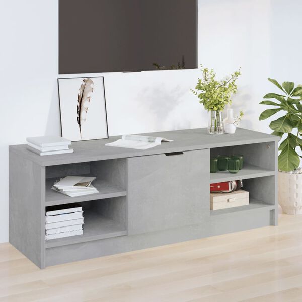 vidaXL TV Stand Concrete Gray 40.2"x14"x14.4" Engineered Wood