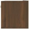 vidaXL TV Wall Cabinet Brown Oak Engineered Wood 47.2 in wide Drop-Down