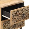 vidaXL Bedside Cabinet 15.7"x13"x18.1" Solid Wood Mango