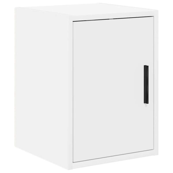 vidaXL Garage Wall Cabinet White Engineered Wood