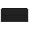 vidaXL Sink Cabinet Black Engineered Wood Medium Rectangular