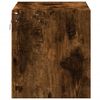 vidaXL Wall-mounted Bedside Cabinet Set of 2 Smoked oak Engineered wood