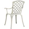 vidaXL Bistro Set White Cast Aluminum Standard Durable Bistro Set