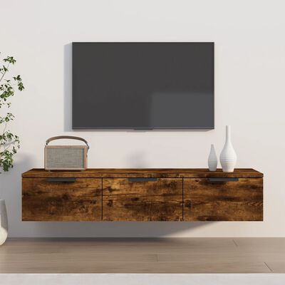 vidaXL Wall Cabinet Smoked Oak 40.2"x11.8"x7.9" Engineered Wood