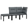 vidaXL Garden Lounge Set Black and Grey
