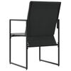 vidaXL Garden Chairs 4 pcs Black and anthracite 50.5 x 59 x 81.5 cm