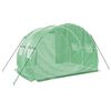 vidaXL Greenhouse Green Polyethylene and galvanized steel Large