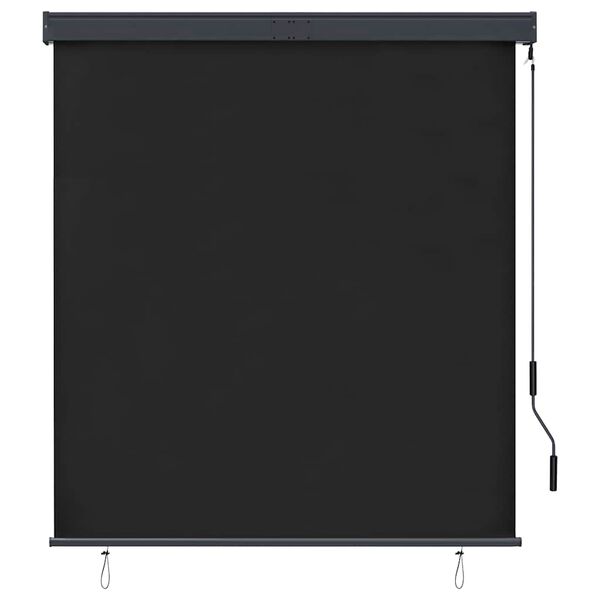 vidaXL Roller Shade Anthracite Polyester with PA Coating 55.1x98.4in