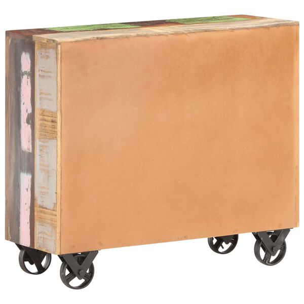 vidaXL Sideboard Multicolor Solid reclaimed wood 31.5 x 11.8 x 27.6 in