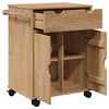 vidaXL Kitchen Trolley "OTTA" 23.2x17.7x31.5" Solid Wood Pine