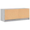 vidaXL TV Cabinet Grey Sonoma Engineered wood, glass Medium TV Cabinet