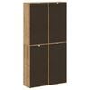 vidaXL Side Cabinet Honey wax pine Solid pine wood, Engineered wood