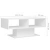 vidaXL Coffee Table High gloss white Engineered wood 40.7 x 19.7 x 17.5 in
