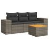 vidaXL Garden Sofa Set Gray, Dark Gray