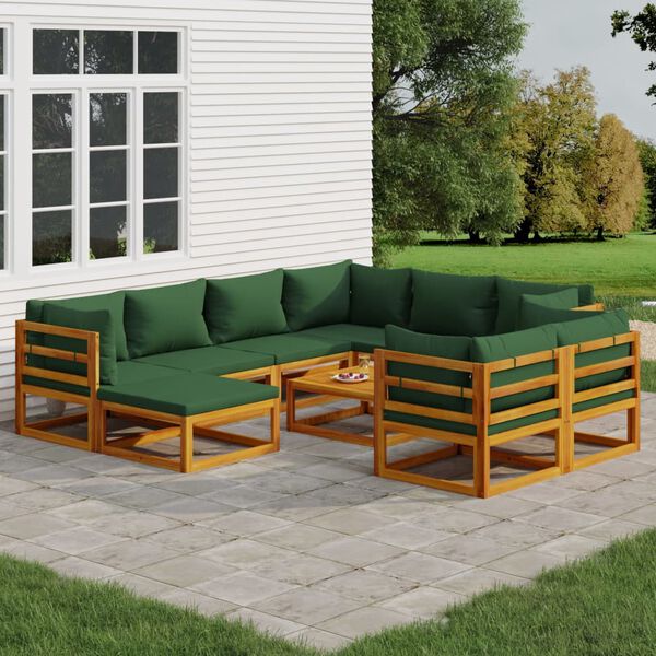 vidaXL Garden Lounge Set Green
