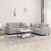 vidaXL Sofa Set Light grey