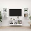vidaXL TV Cabinet Set White Engineered Wood Standard TV Cabinet Set