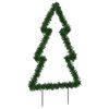 vidaXL Christmas Light Decoration Warm white, Black, Green Iron, PVC