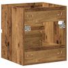 vidaXL Bathroom Sink Cabinet Old Wood 16.14 x 15.16 x 17.72 in