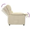 vidaXL Recliner Cream Fabric