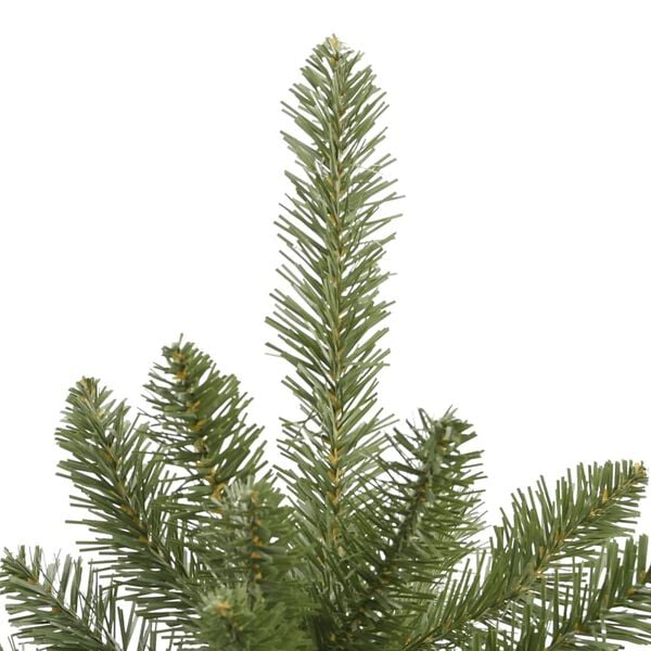 vidaXL Artificial Hinged Christmas Tree Green PVC (polyvinylchloride), Metal