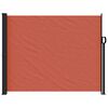 vidaXL Retractable Side Awning Terracotta 100% polyester with PU coating