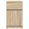 vidaXL Bedside Cabinet Sonoma Oak Engineered Wood Medium Reversible