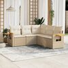vidaXL Garden Sofa Set Beige