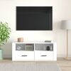 vidaXL TV Cabinet White Engineered wood 39.4 x 13.8 x 15.7 in TV Cabinet