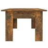 vidaXL Coffee Table Smoked Oak Engineered Wood 39.4 x 23.6 x 16.5 in