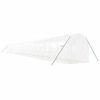 vidaXL Greenhouse White Polyethylene, Galvanized Steel Large