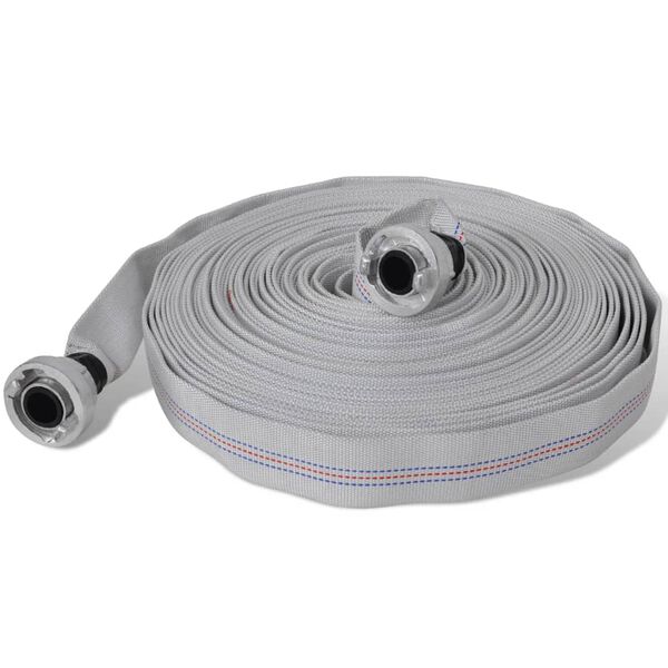 vidaXL Fire Hose Flat Hose 65.6 ' with D-Storz Couplings 1 Inch