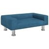 vidaXL Kids Sofa Blue Velvet (100% polyester), solid pine wood, foam Mini