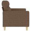 vidaXL 2-seater Sofa Brown Fabric (100% polyester), Metal, Textilene