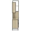 vidaXL Bathroom Furniture Set Sonoma Oak Engineered Wood, Metal Large