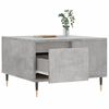 vidaXL Coffee Table Concrete Grey Engineered Wood, Metal Small