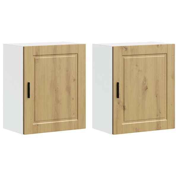 vidaXL Kitchen Wall Cabinet Set of 2 Artisan Oak Engineered wood Medium