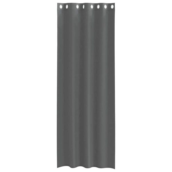 vidaXL Voile Curtains with Grommets 2 pcs Dark Grey 55.1x118.1"