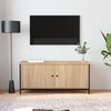 vidaXL TV Cabinet Sonoma Oak Engineered wood, steel Medium TV Cabinet