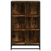 vidaXL Book Cabinet Smoked Oak Engineered wood Medium Book Cabinet