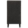 vidaXL Side Cabinet Black Solid mango wood, engineered wood, iron Medium