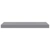 vidaXL Wall Shelf Set of 4 Grey Honeycomb MDF, metal