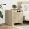 vidaXL Bedside Cabinet Sonoma oak Engineered wood Medium Bedside Cabinet